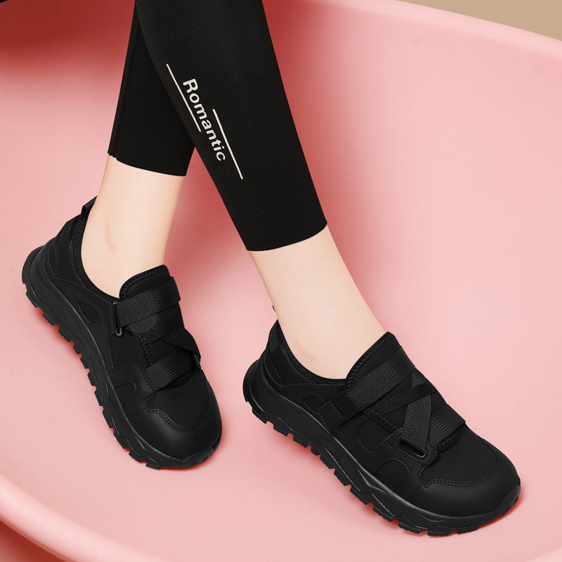 Women's Velcro Lightweight Fashion Autumn Running Shock Casual Shoes