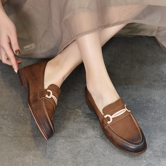 Women's Two Pairs Can Be Combined Genuine Loafers