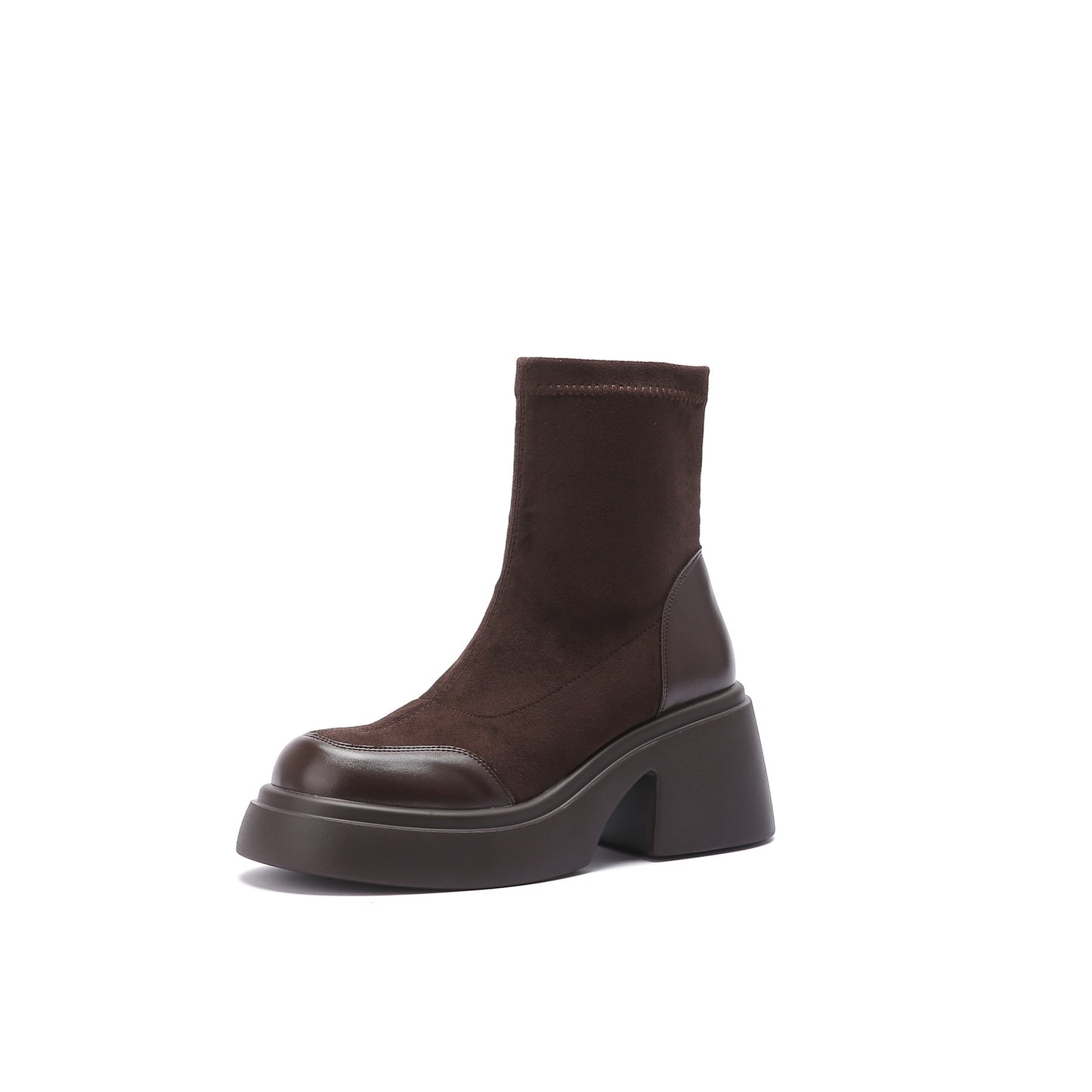 Women's Knee Big Tube Circumference Long Thick Bottom High Leg Boots