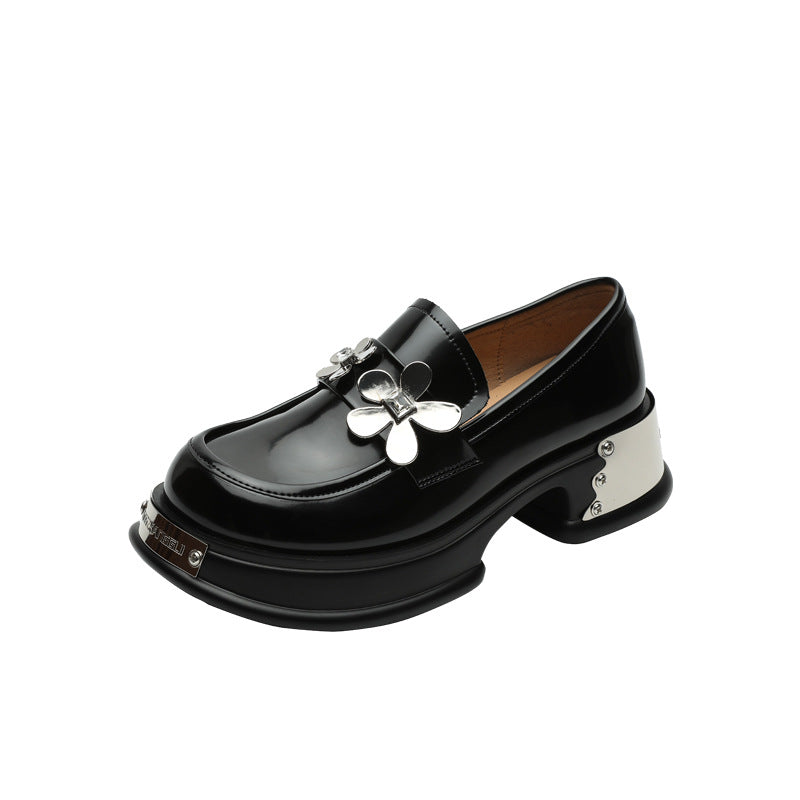 Women's French Minority Sweet Authentic Spring Platform Loafers
