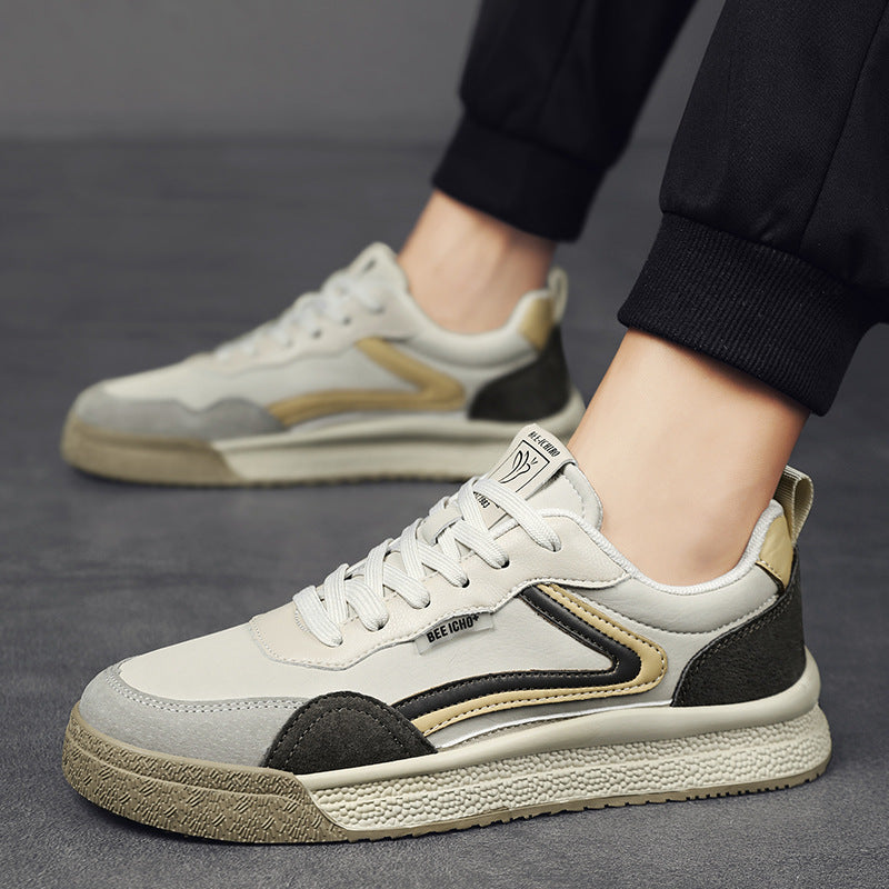 Men's Fashion Retro Green Breathable Low Top Sneakers