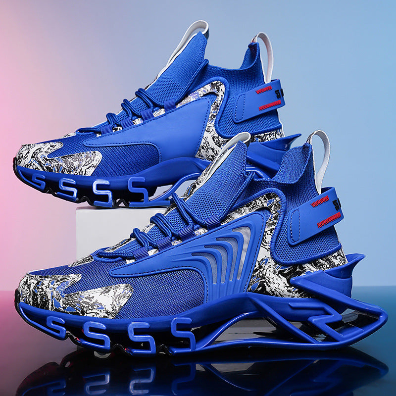 Men's Autumn Plus Size Blade Shockproof Breathable Fashion Thin Sneakers