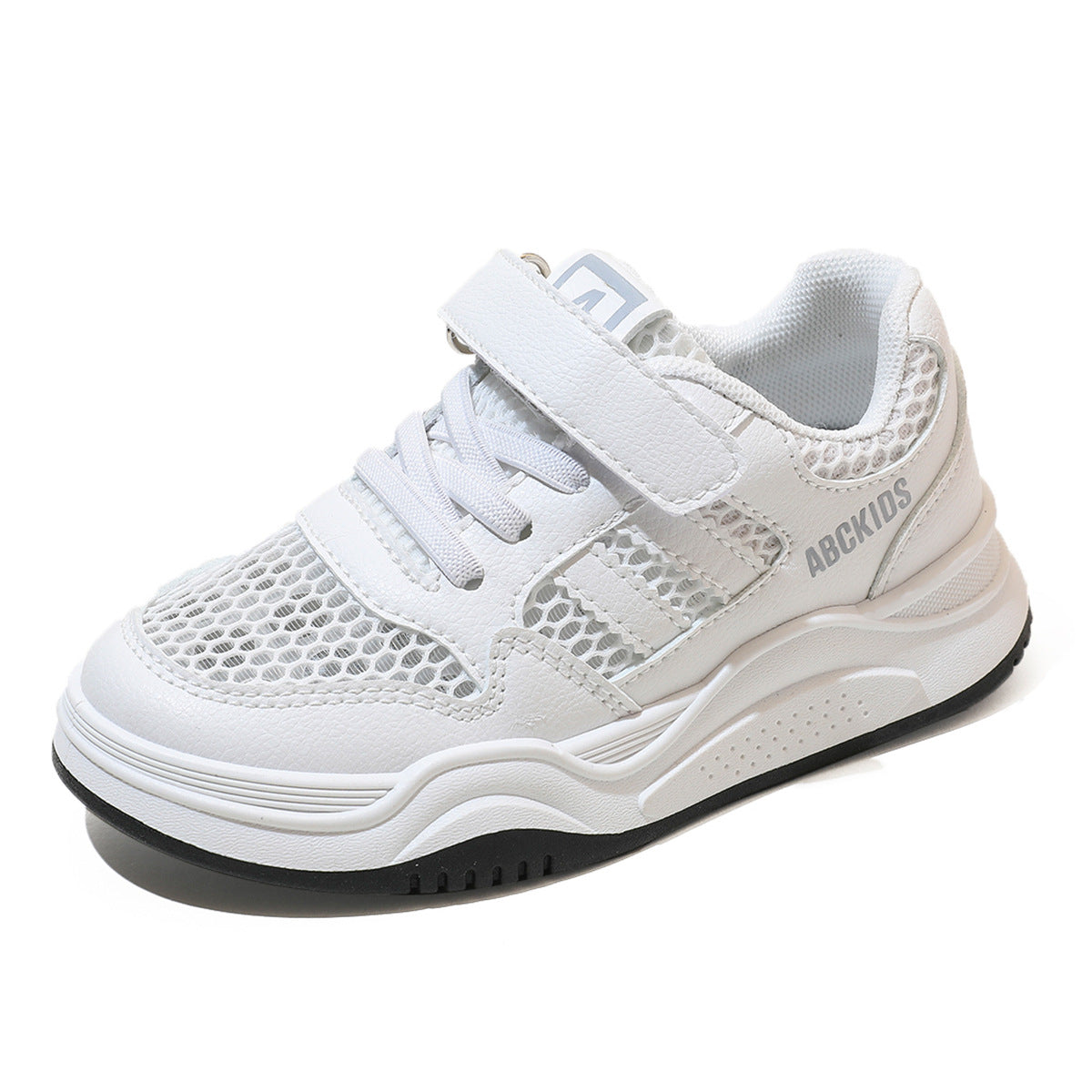 Children's Lightweight Breathable Mesh White Powder For Kid's Sneakers