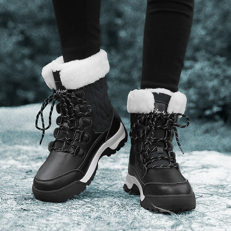 Women's Winter Plush Insulated Comfortable Windproof Sports Snow Boots