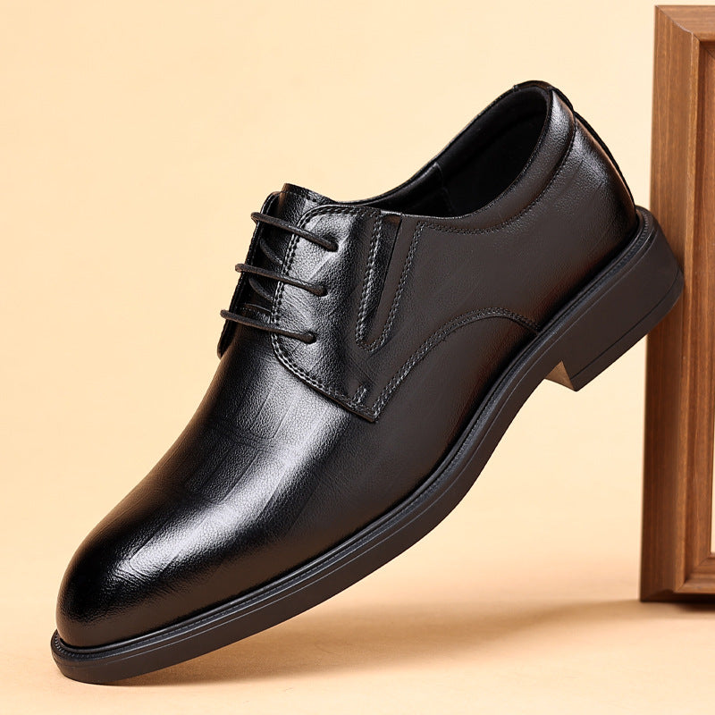 Men's Autumn British Style Fashion Wedding Men's Business Leather Shoes