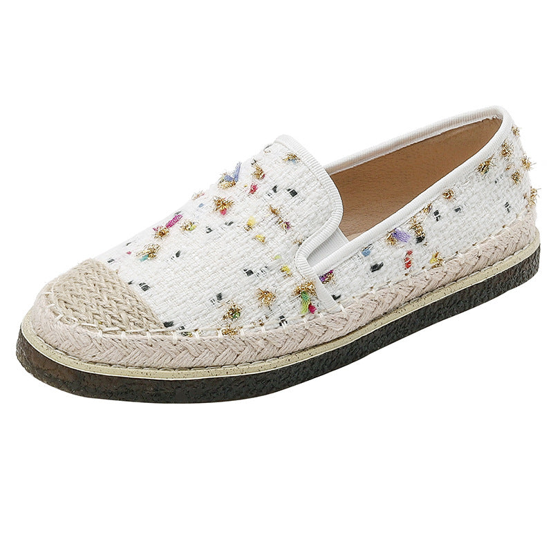 Women's Ramie Sole Classic Style Vintage Weave Women's Casual Shoes