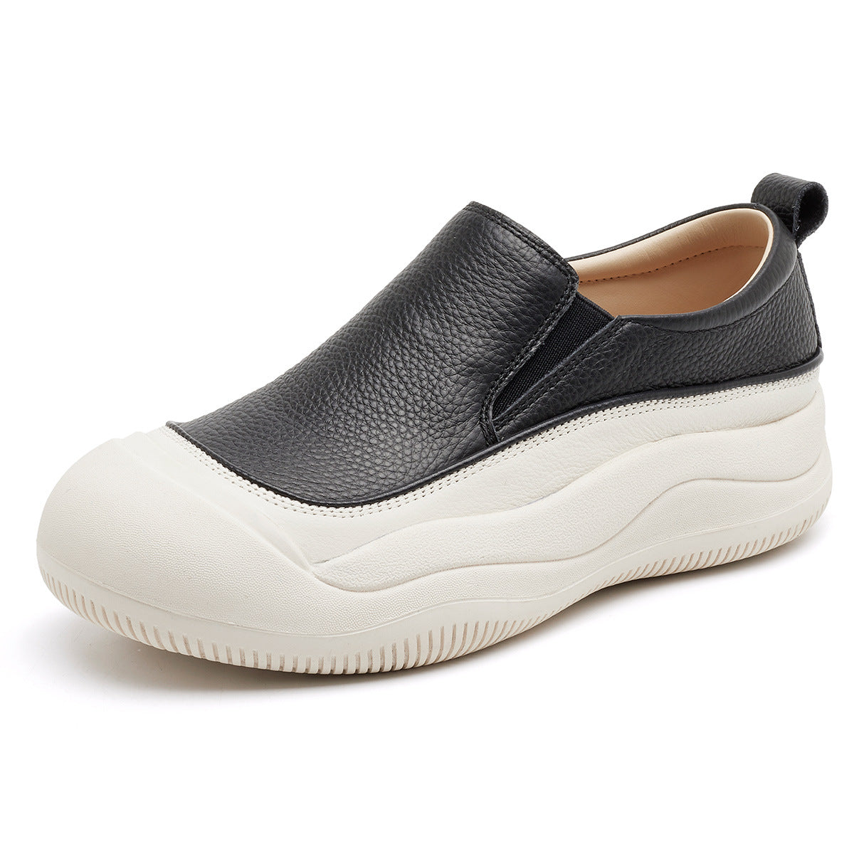 Women's First Layer Cowhide Spring Sports Style Comfortable Women's Shoes