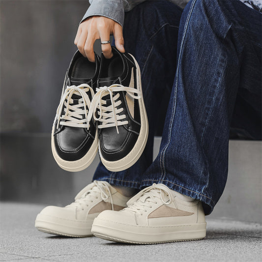 Men's First Layer Cowhide American High Street Sneakers
