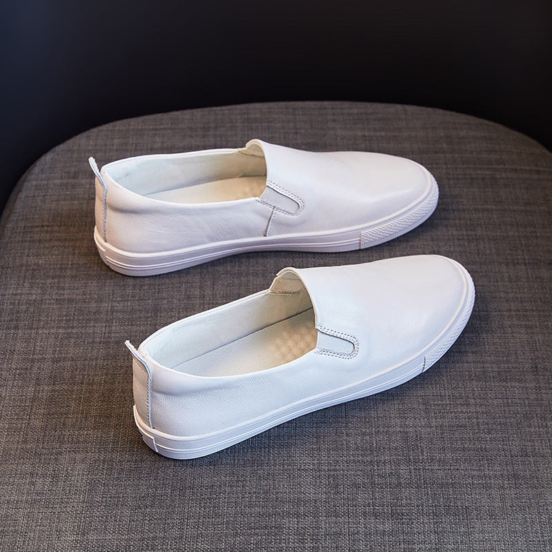 Women's First Layer Cowhide Versatile Korean Style Women's Casual Shoes