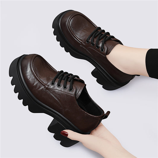 Women's Style Platform Spring Soft Round Toe Loafers