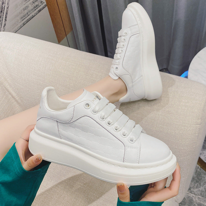 Women's Four Thick Bottom Versatile Slimming Board Casual Shoes