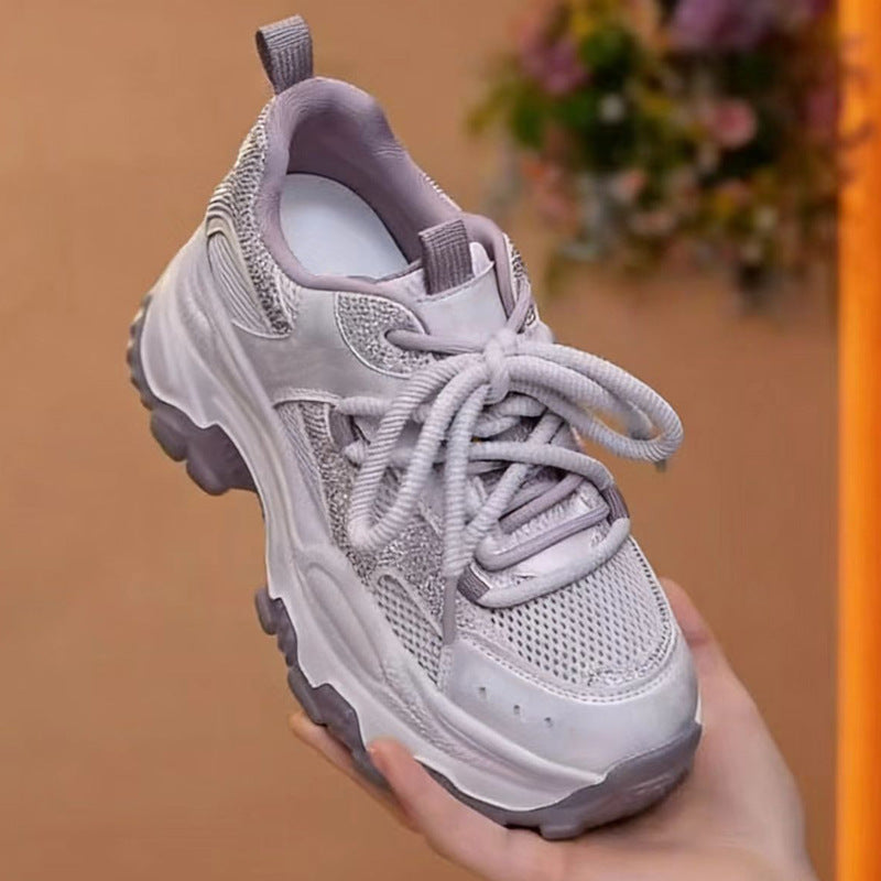 Women's Genuine Platform Dad Super Beautiful Lightweight Comfortable Women's Casual Shoes