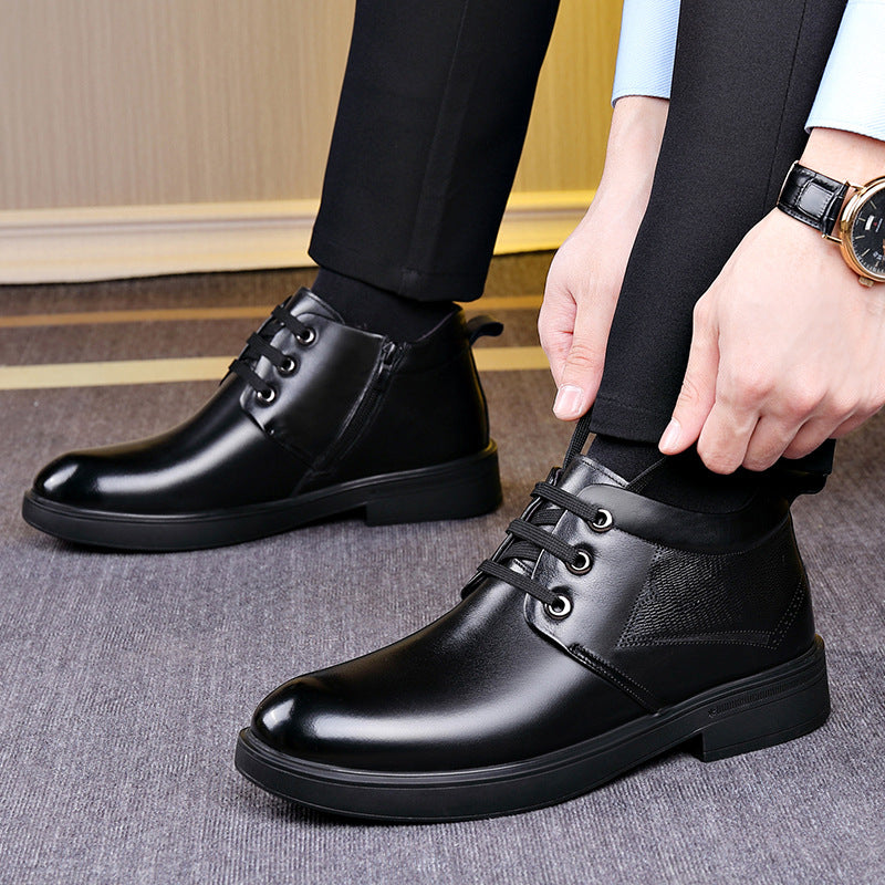 Men's Fur Genuine Cotton Fleece Lined Padded Men's Shoes