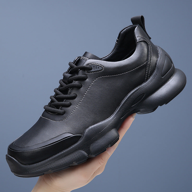 Men's Cowhide Walking Breathable Hollow Sports Lightweight Men's Shoes