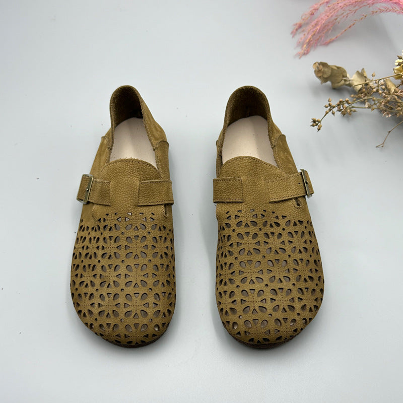 Women's Authentic Hollow Out Vintage Soft Bottom Casual Shoes