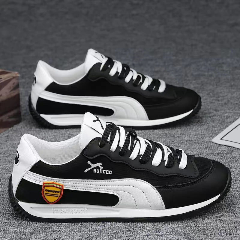 Men's Breathable Running Korean Retro Lace Up Casual Shoes