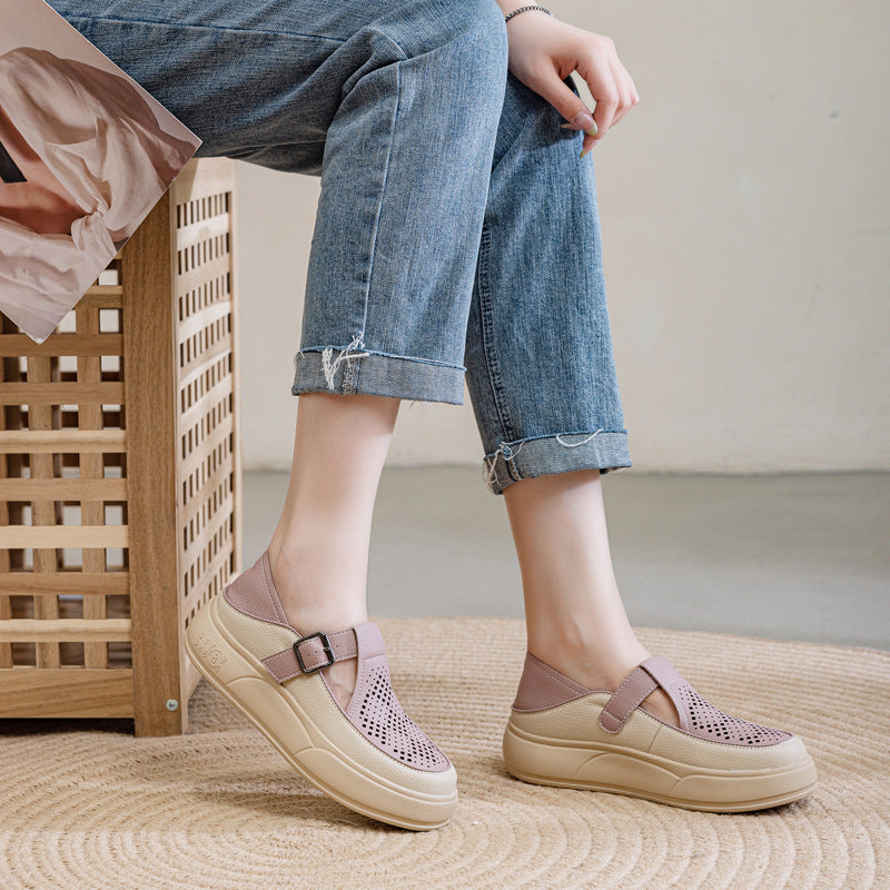 Women's Genuine For Pregnant Toe Box Summer Sandals