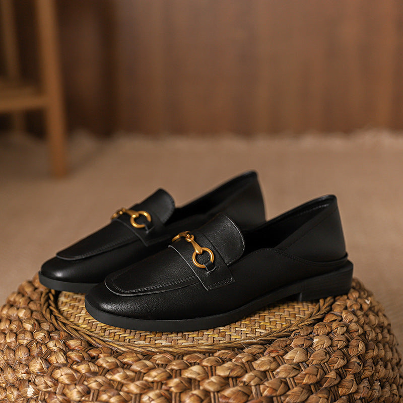 Women's Spring Authentic British Style Pumps Slip-on Loafers