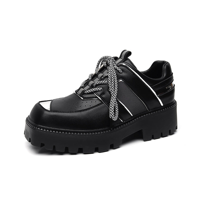 Men's Formal Wear Fashion Square Toe English Style Casual Shoes