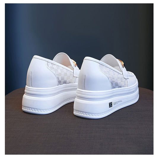 Women's Thick-soled Mesh Summer Height Increasing Insole Loafers