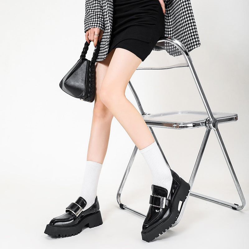 Women's Pointed British Style Vintage Metal Pumps Women's Shoes