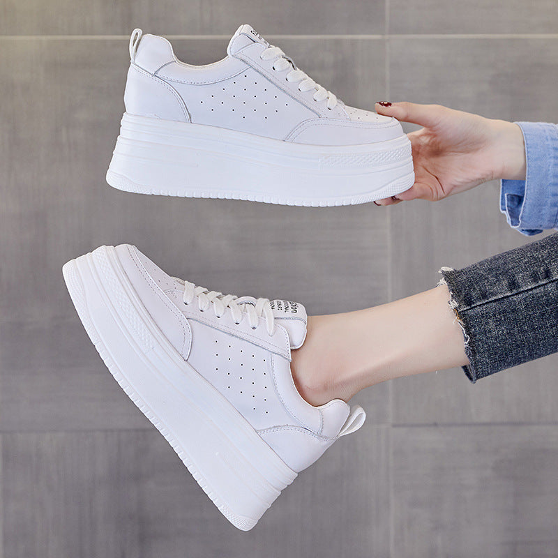 Women's Spring Thick Bottom Hidden White Muffin Women's Sports Shoes