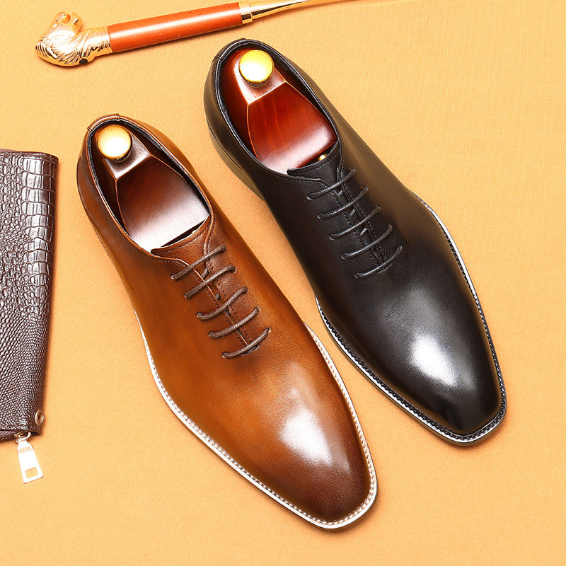 Men's Genuine England Style Business Formal Wear Leather Shoes