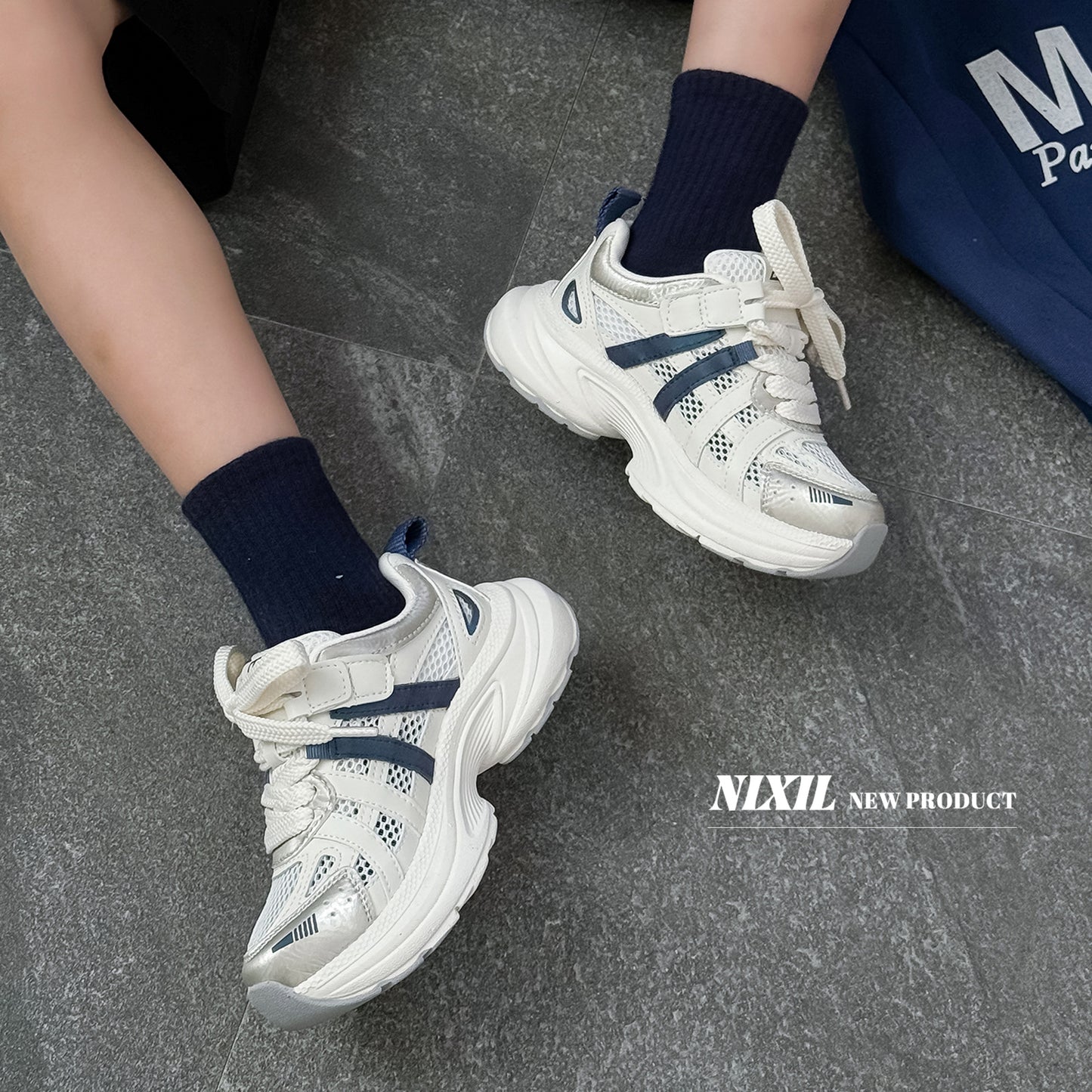 Children's Spring Dad Fashionable Lightweight Breathable Single Kid's Sneakers