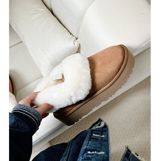 Thick Bottom Joyous Fashionable Stylish Low Snow Boots