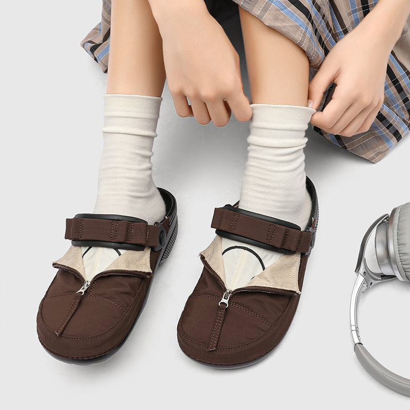 Women's & Men's Closed Toe Half Outdoor Trend Commuter Platform Sandals