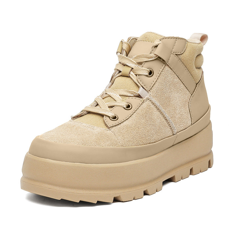 Men's Short Comfortable Fashion Waterproof Platform Resin Canvas Shoes