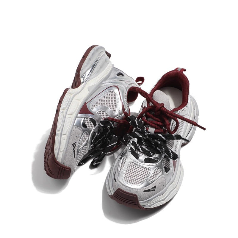 Women's Gu Slimming Platform Dad Autumn Mesh Breathable Sneakers