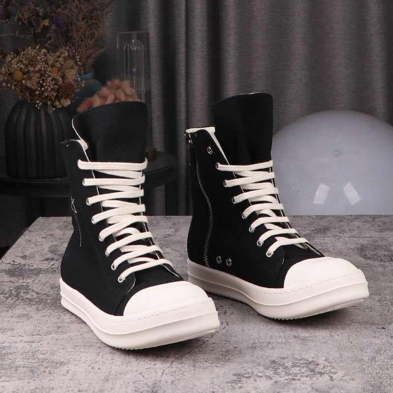 Men's Six-pointed Star Trendy Height Increasing Five-pointed Canvas Shoes
