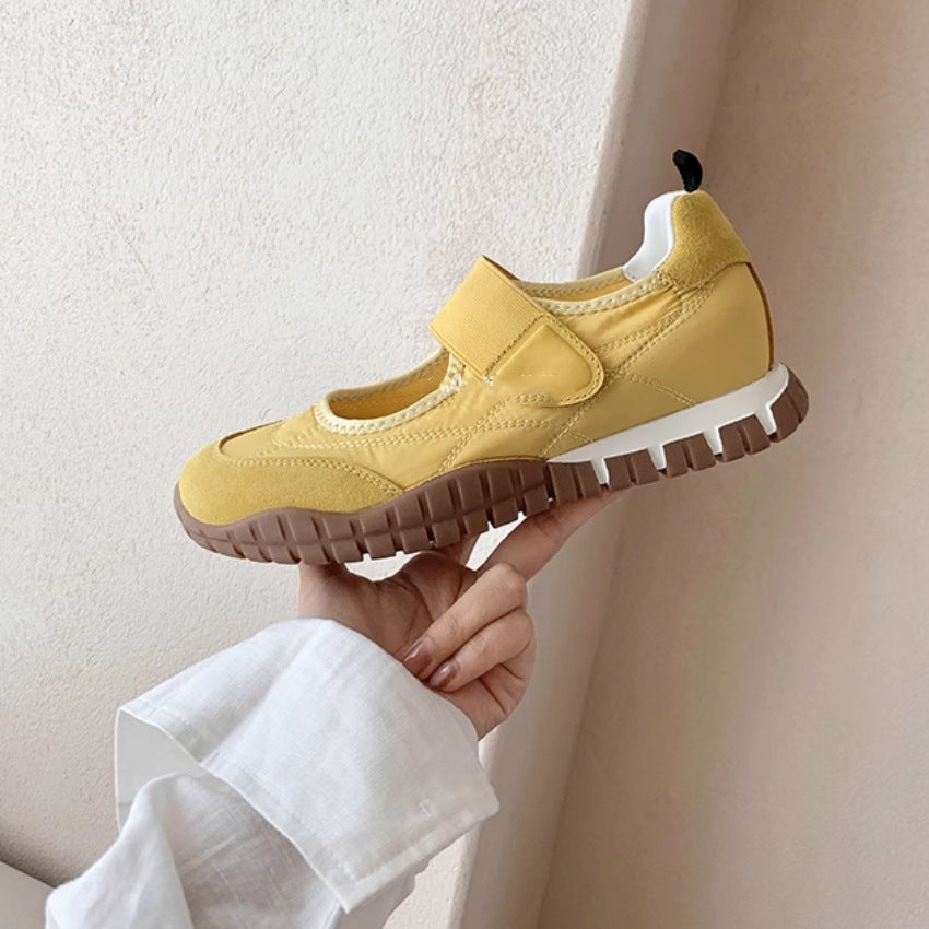 Women's Thick-soled Height Increasing Insole Mary Jane Summer Velcro Casual Shoes