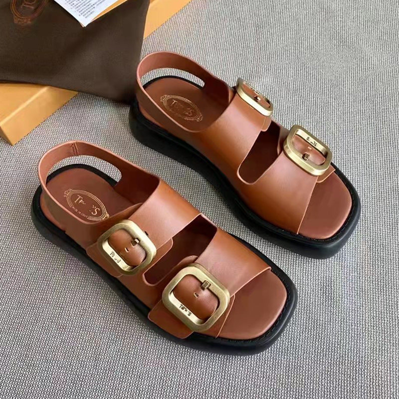 Women's Batch Shredded Potatoes Summer Thick-soled Comfortable Sandals