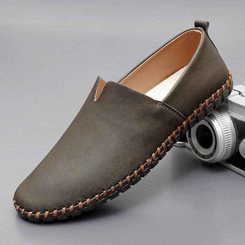 Men's Breathable Autumn Flat Solid Color Loafers