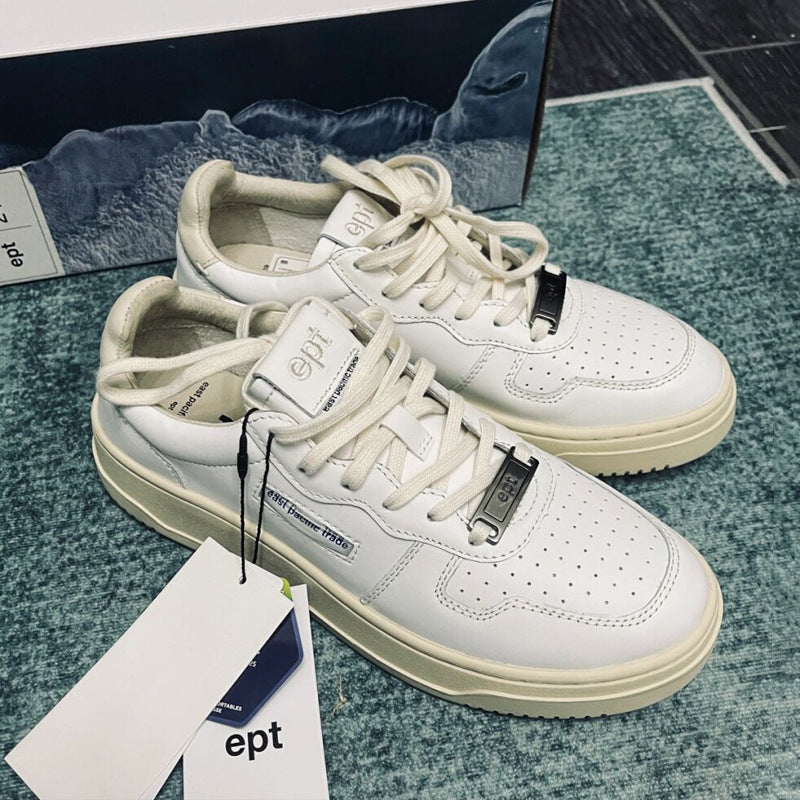 Women's Minority White Korean Fashion Board Retro Women's Shoes