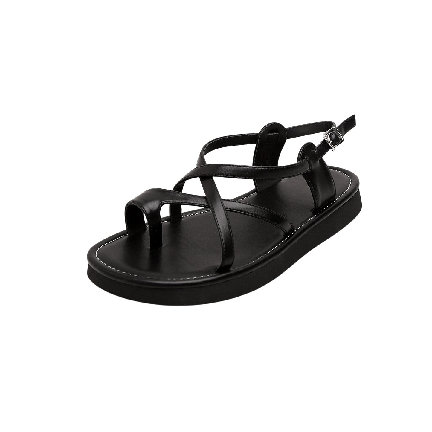 Women's Toe Covering Soft Bottom Niche Roman Sandals