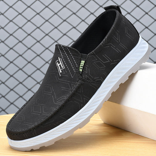 Men's Old Cloth Breathable One Pedal Soft Canvas Shoes