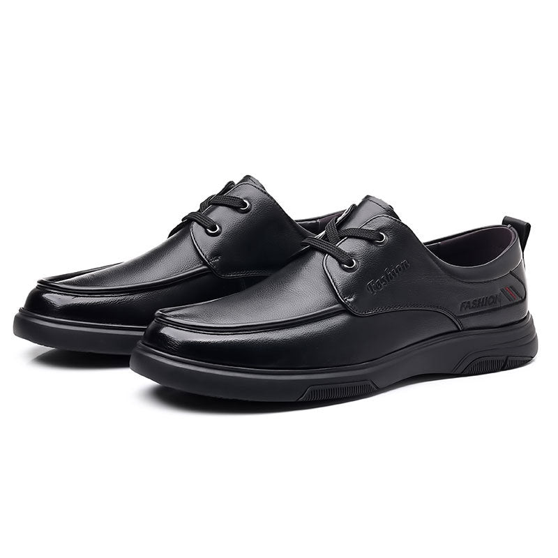 Men's Size Soft Bottom Daily Pumps Top Layer Men's Casual Leather Shoes