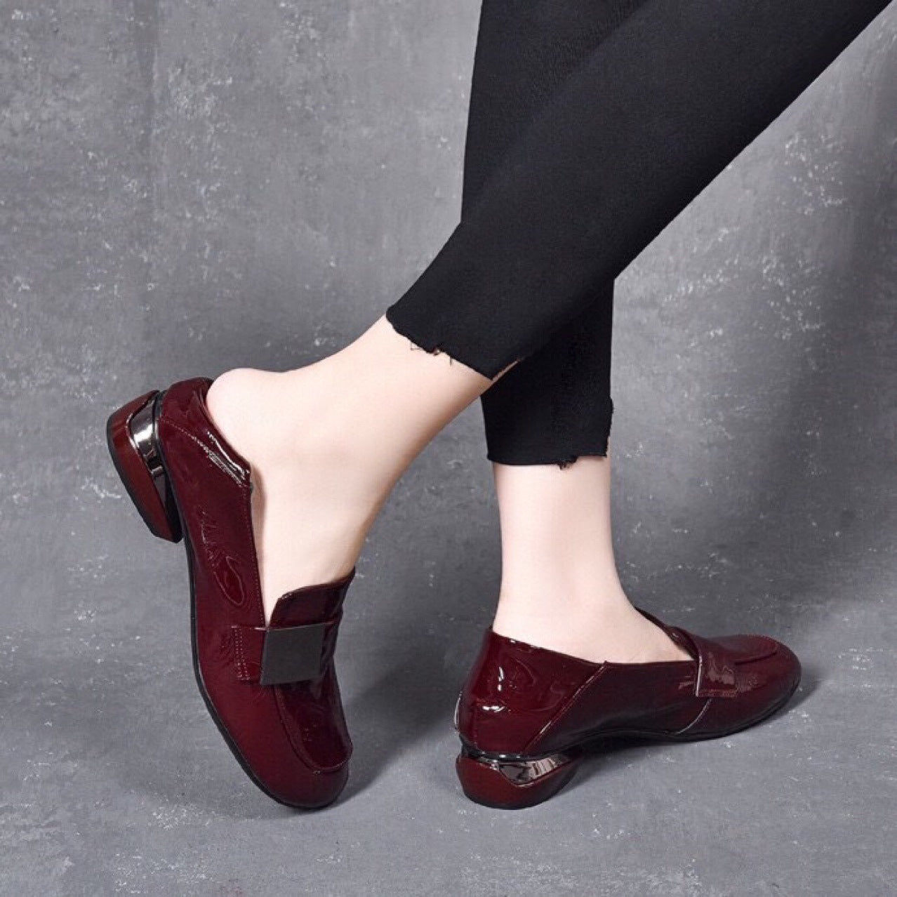 Women's Spring Soft Flat Bottom Pumps Chunky Men's Shoes