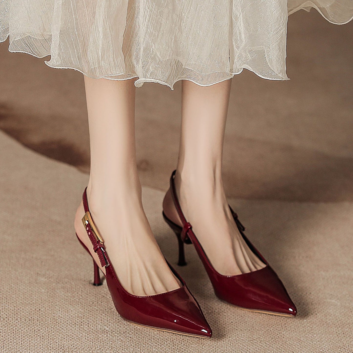 Women's Back Empty Pointed Toe Stiletto Classic Heels