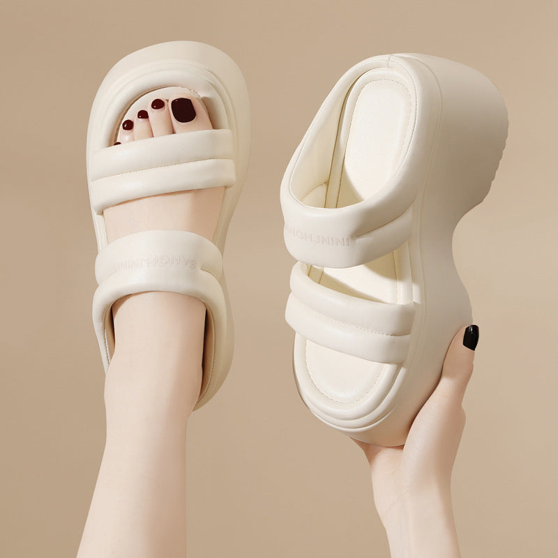 Women's Outer Wear Summer Thick Bottom Increased Sandals