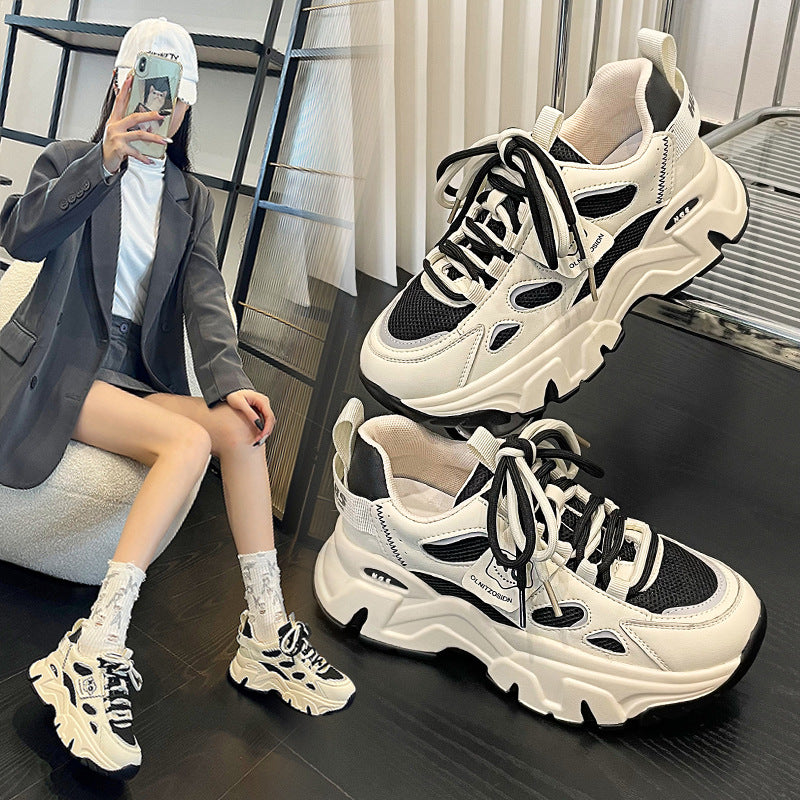 Women's Korean Style Thick Bottom Single Lining Casual Shoes