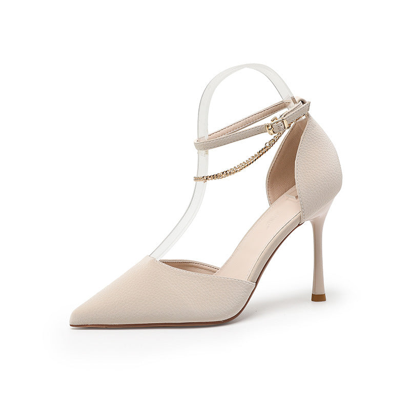 Women's Elegant Pointed High Summer Solid Color Everyday Heels