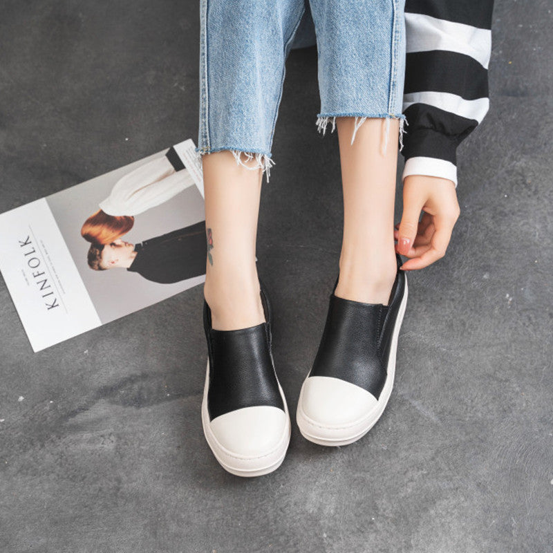 Women's & Men's Thick-soled Skate Fashion Canvas Shoes