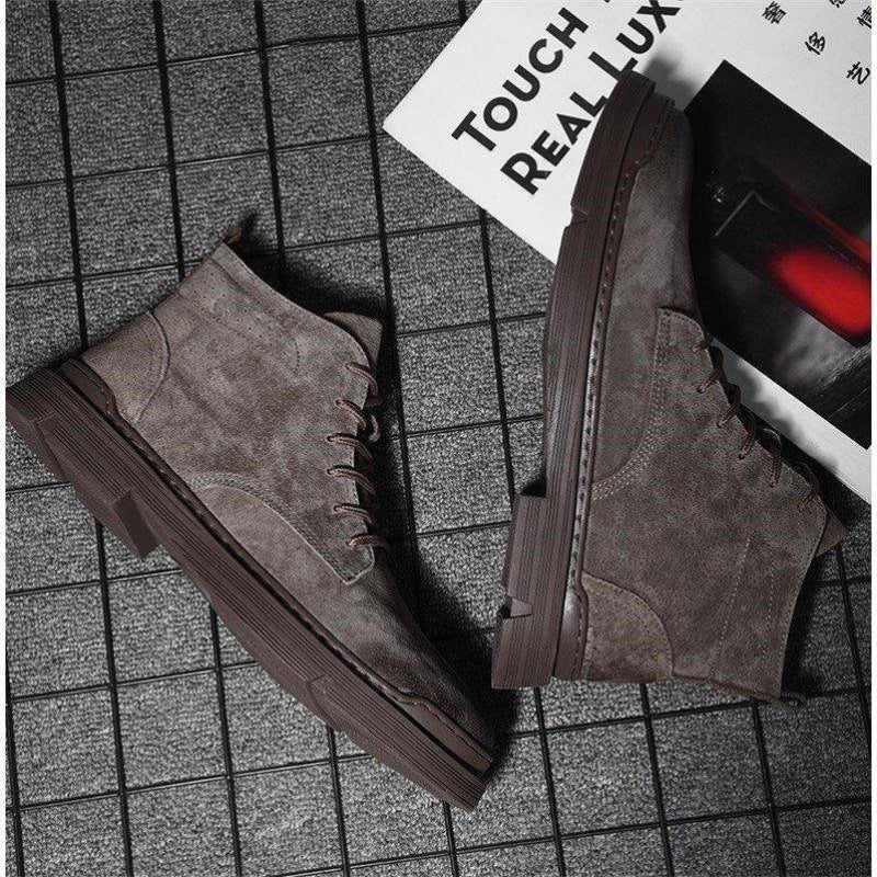 Men's British Style Spring Middle Top Working Wear Boots