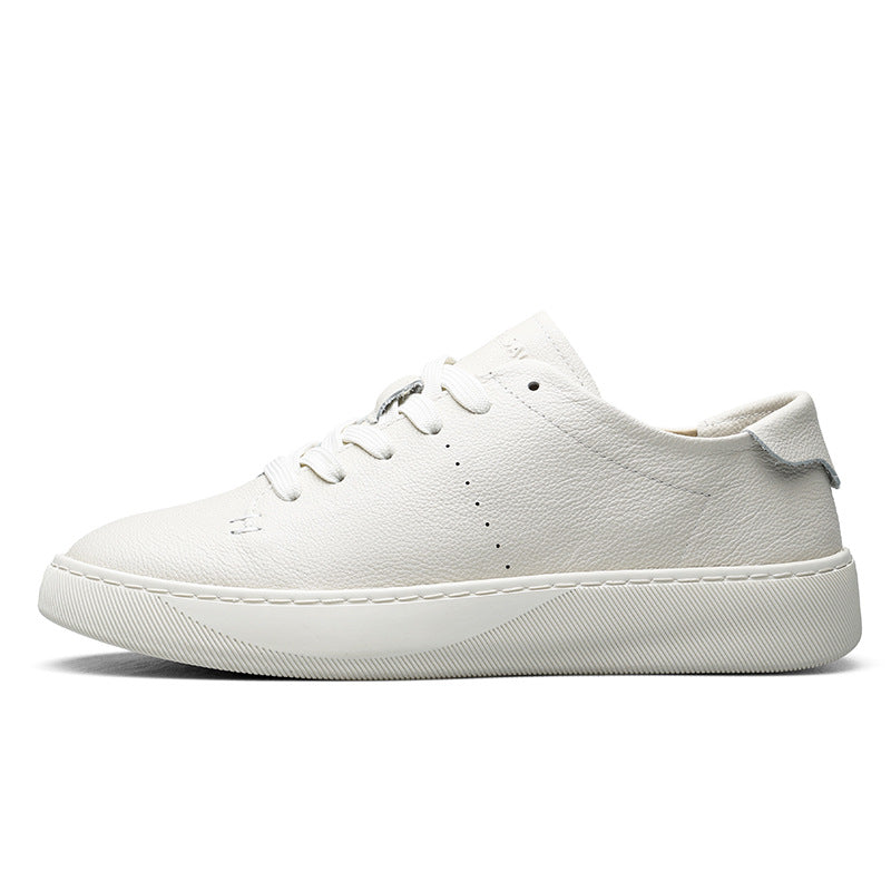 Men's Soft Simple Breathable White Bottom Skateboard Platform Casual Shoes