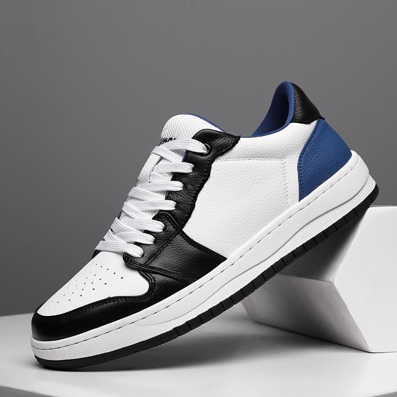 Men's Blue White Versatile Fashionable Comfortable Board Men's Shoes