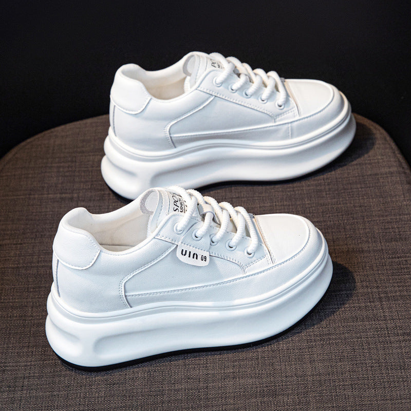 Women's Small Thick-soled Muffin Height Increasing Thermal Casual Shoes